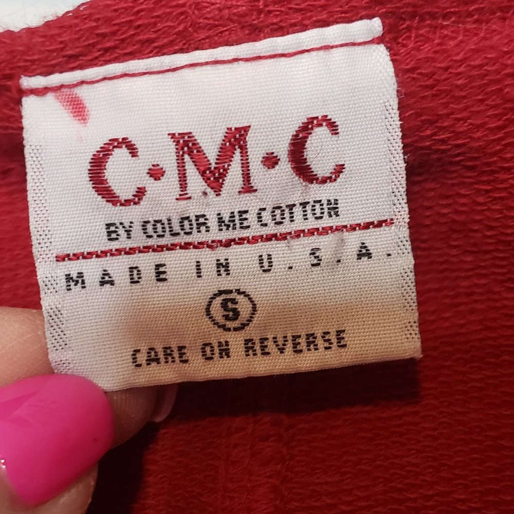 C.M.C. Red Button Front Sleeveless Tunic - image 6